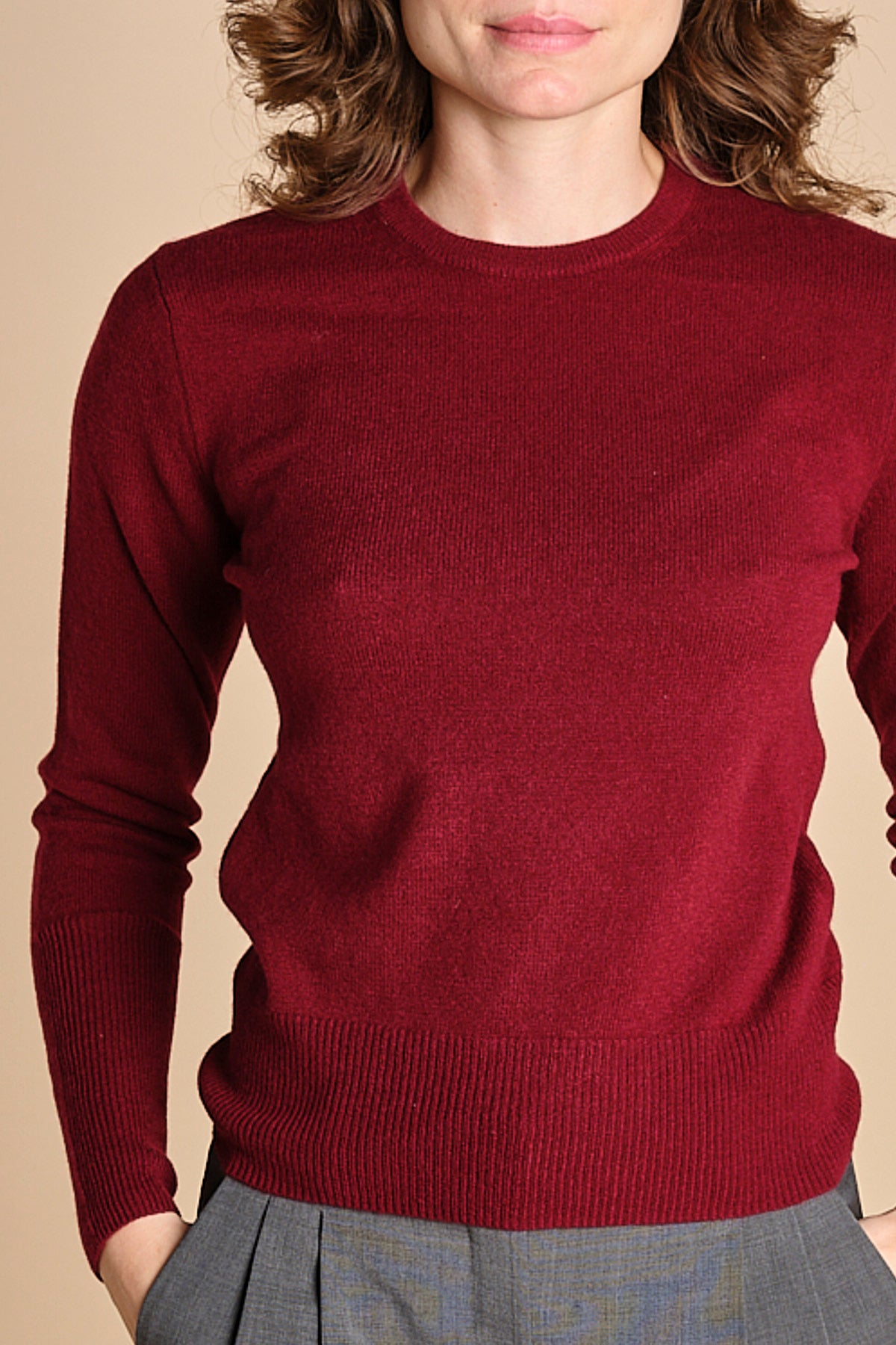 girocollo basic MIL46 25040 BORDEAUX milaura 