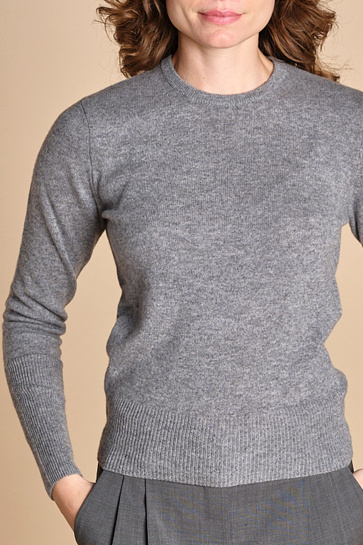 girocollo basic MIL46 25203 GRIGIO CH milaura 