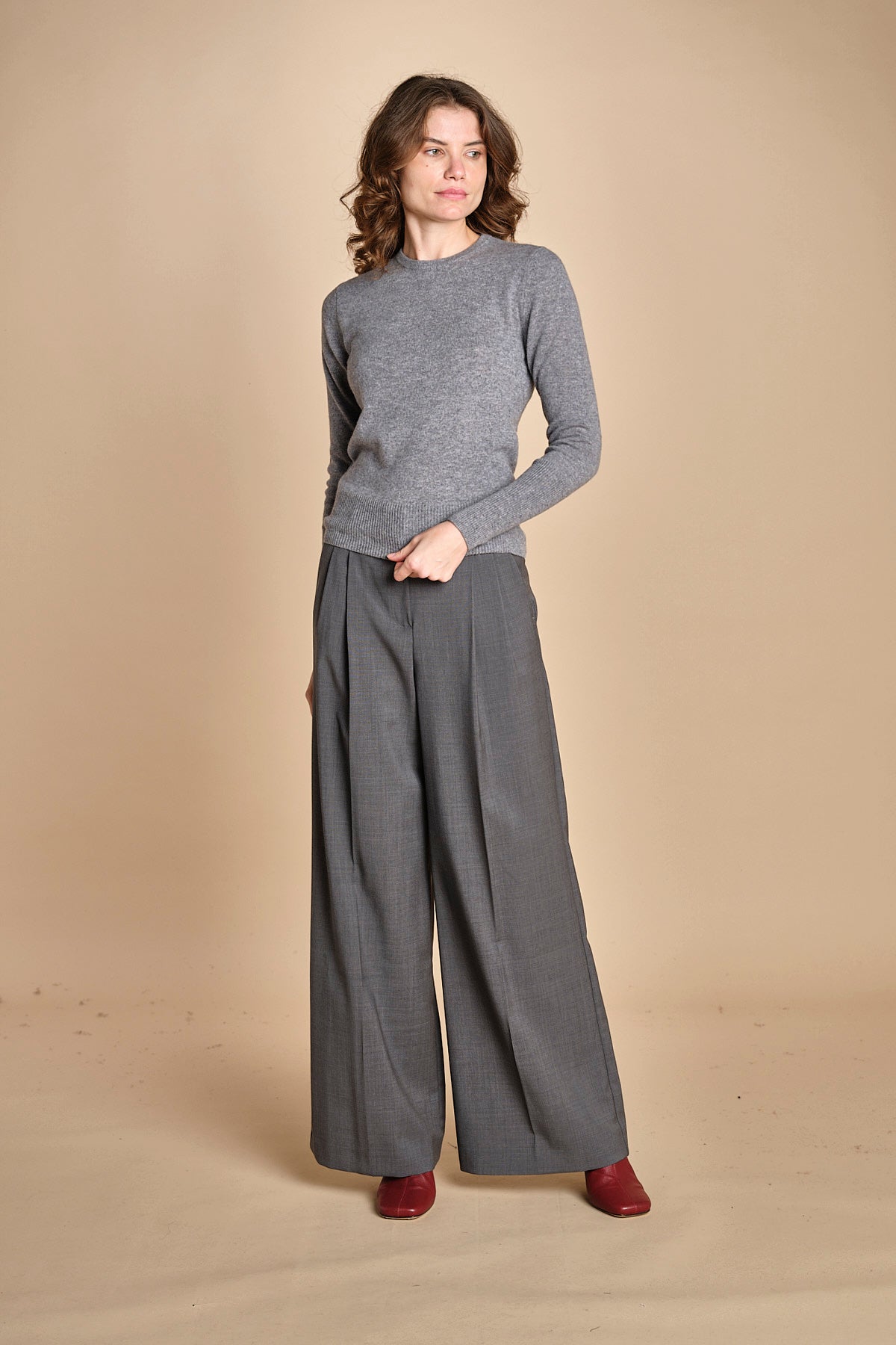 girocollo basic MIL46 25203 GRIGIO CH milaura 