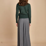 girocollo basic MIL46 25498 VERDE BOTTIGLIA milaura 
