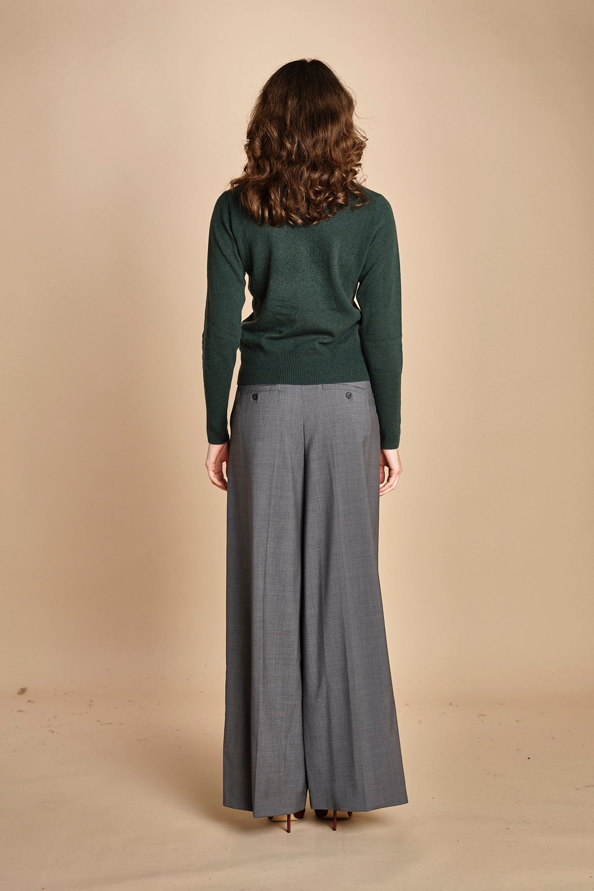 girocollo basic MIL46 25498 VERDE BOTTIGLIA milaura 