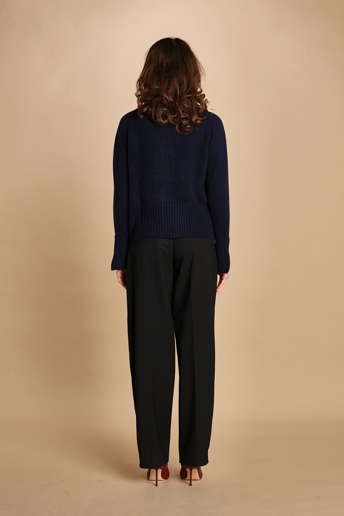 cardigan tre bottoni MIL4A24 25030 BLU milaura 