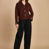 cardigan tre bottoni MIL4A24 25298 TESTA MORO milaura 