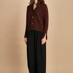 cardigan tre bottoni MIL4A24 25298 TESTA MORO milaura 