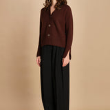 cardigan tre bottoni MIL4A24 25298 TESTA MORO milaura 