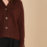 cardigan tre bottoni MIL4A24 25298 TESTA MORO milaura 