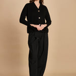 cardigan tre bottoni MIL4A24 Z3613S NERO milaura 