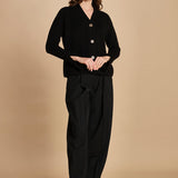 cardigan tre bottoni MIL4A24 Z3613S NERO milaura 