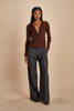 cardigan a costine in lana merino
