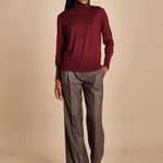 dolcevita over in lana merinos MIL LAU5 E14015 BORDEAUX milaura 