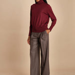 dolcevita over in lana merinos MIL LAU5 E14015 BORDEAUX milaura 