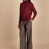 dolcevita over in lana merinos MIL LAU5 E14015 BORDEAUX milaura 