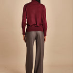 dolcevita over in lana merinos MIL LAU5 E14015 BORDEAUX milaura 