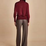 dolcevita over in lana merinos MIL LAU5 E14015 BORDEAUX milaura 