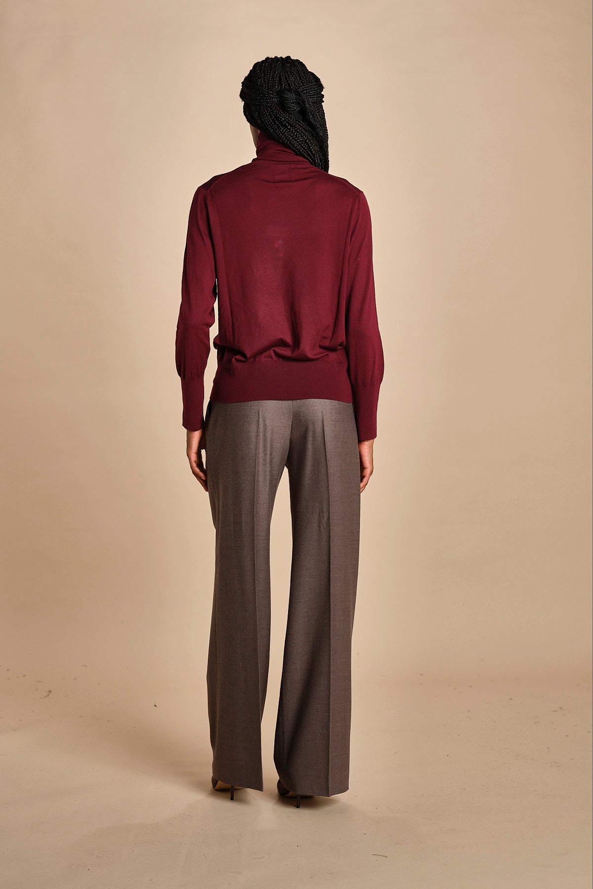 dolcevita over in lana merinos MIL LAU5 E14015 BORDEAUX milaura 