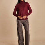 dolcevita over in lana merinos MIL LAU5 E14015 BORDEAUX milaura 