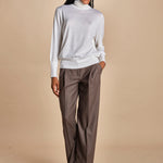 dolcevita over in lana merinos MIL LAU5 E14031 BIANCO milaura 