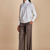dolcevita over in lana merinos MIL LAU5 E14031 BIANCO milaura 