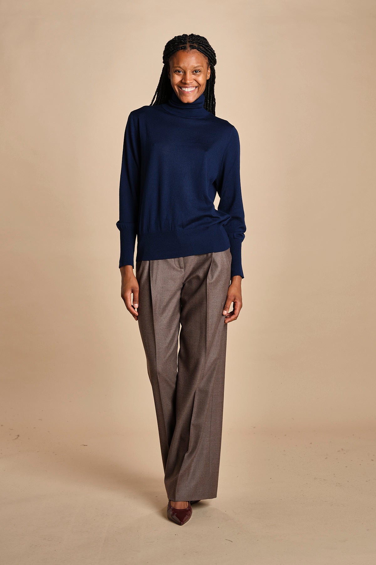 dolcevita over in lana merinos MIL LAU5 E21210 BLU milaura 