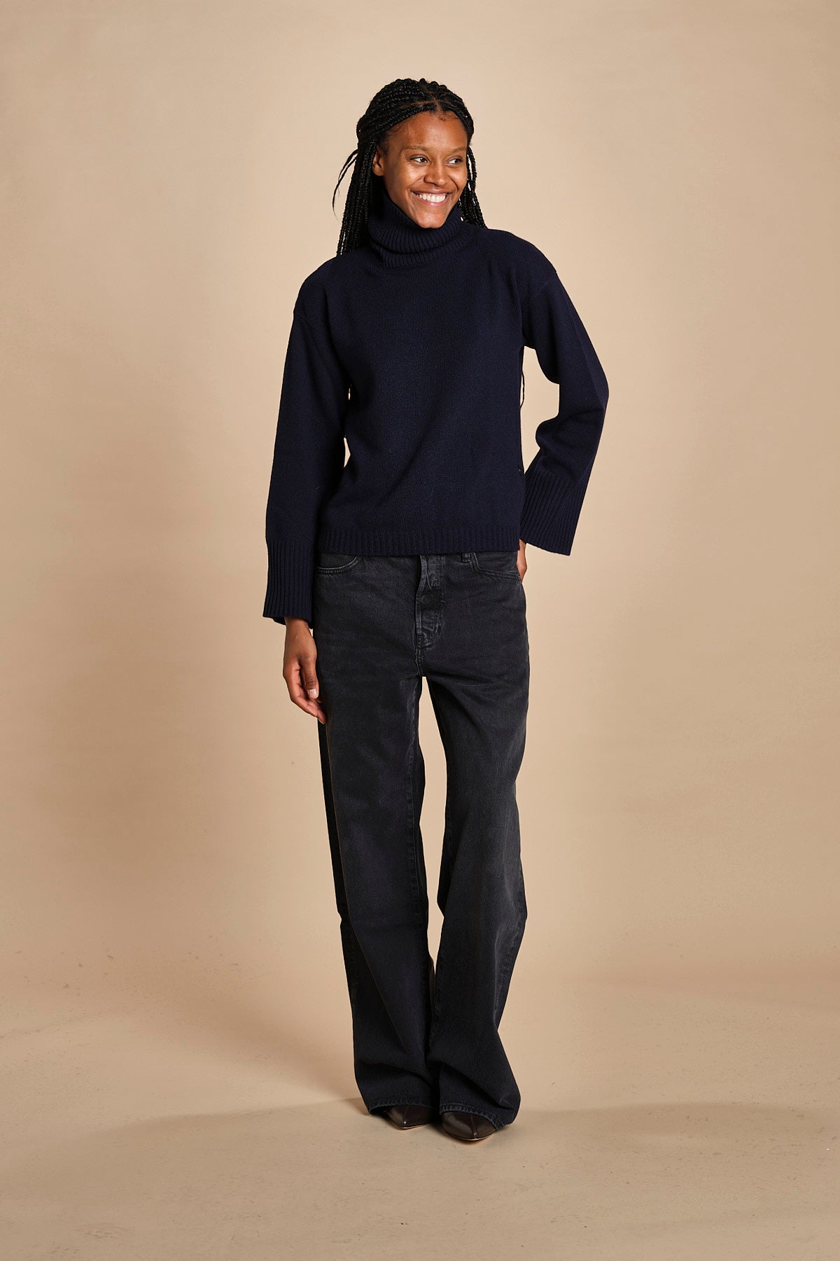 dolcevita con manica a campana by milaura. d2500895 866 BLU milaura 