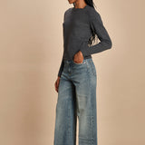 girocollo slim by milaura. d2501005 871 GRIGIO milaura 
