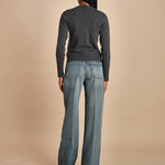 girocollo slim by milaura. d2501005 871 GRIGIO milaura 