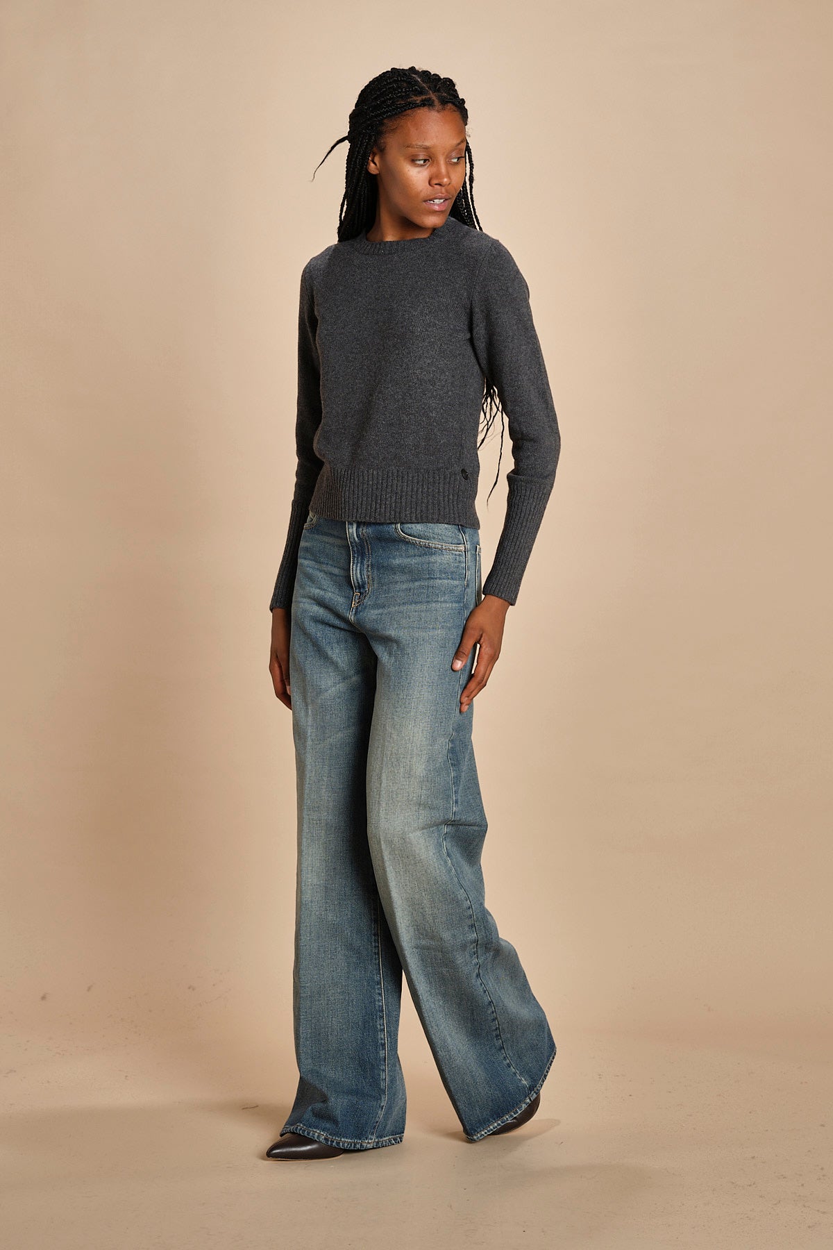 girocollo slim by milaura. d2501005 871 GRIGIO milaura 
