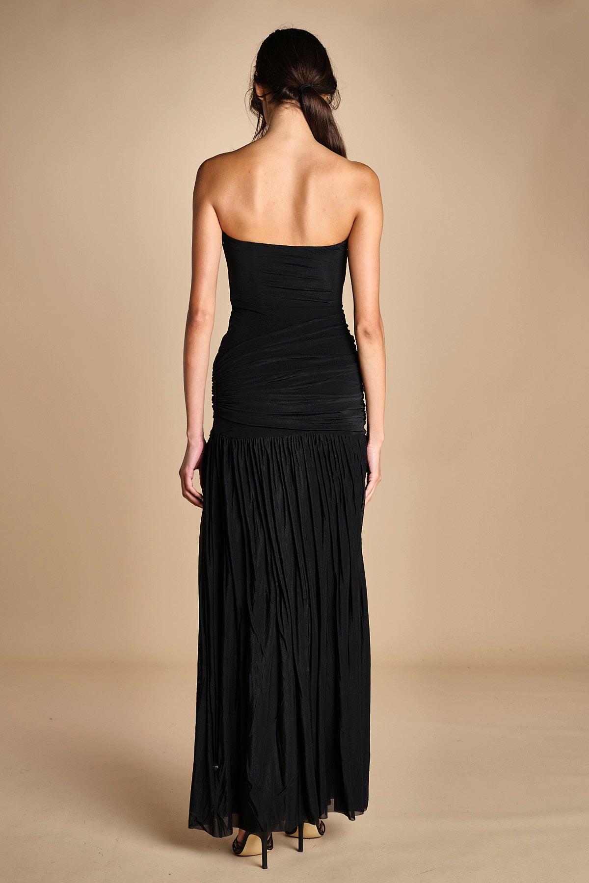 abito bustier e tulle. DR226 BLACK misha 