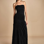 abito bustier e tulle. DR226 BLACK misha 