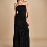 abito bustier e tulle. DR226 BLACK misha 