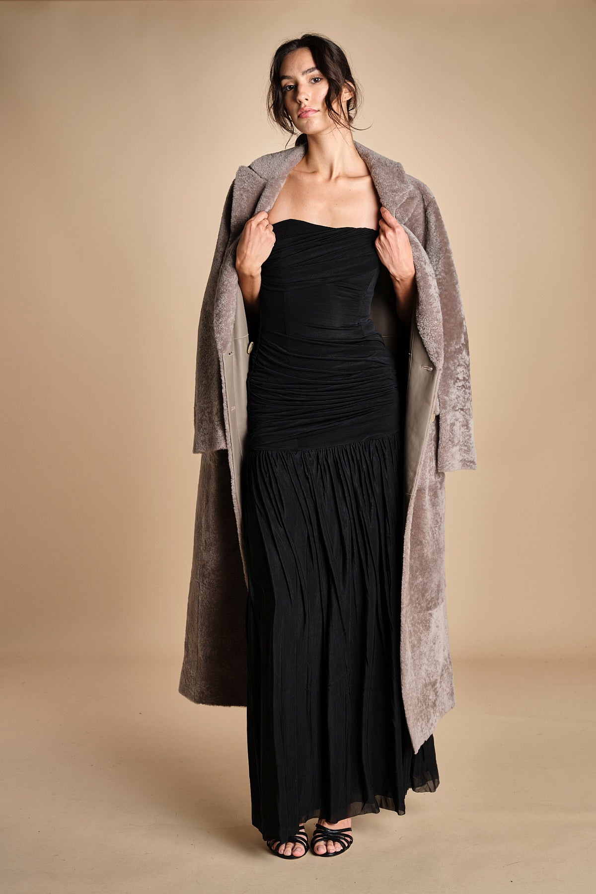 abito bustier e tulle. DR226 BLACK misha 