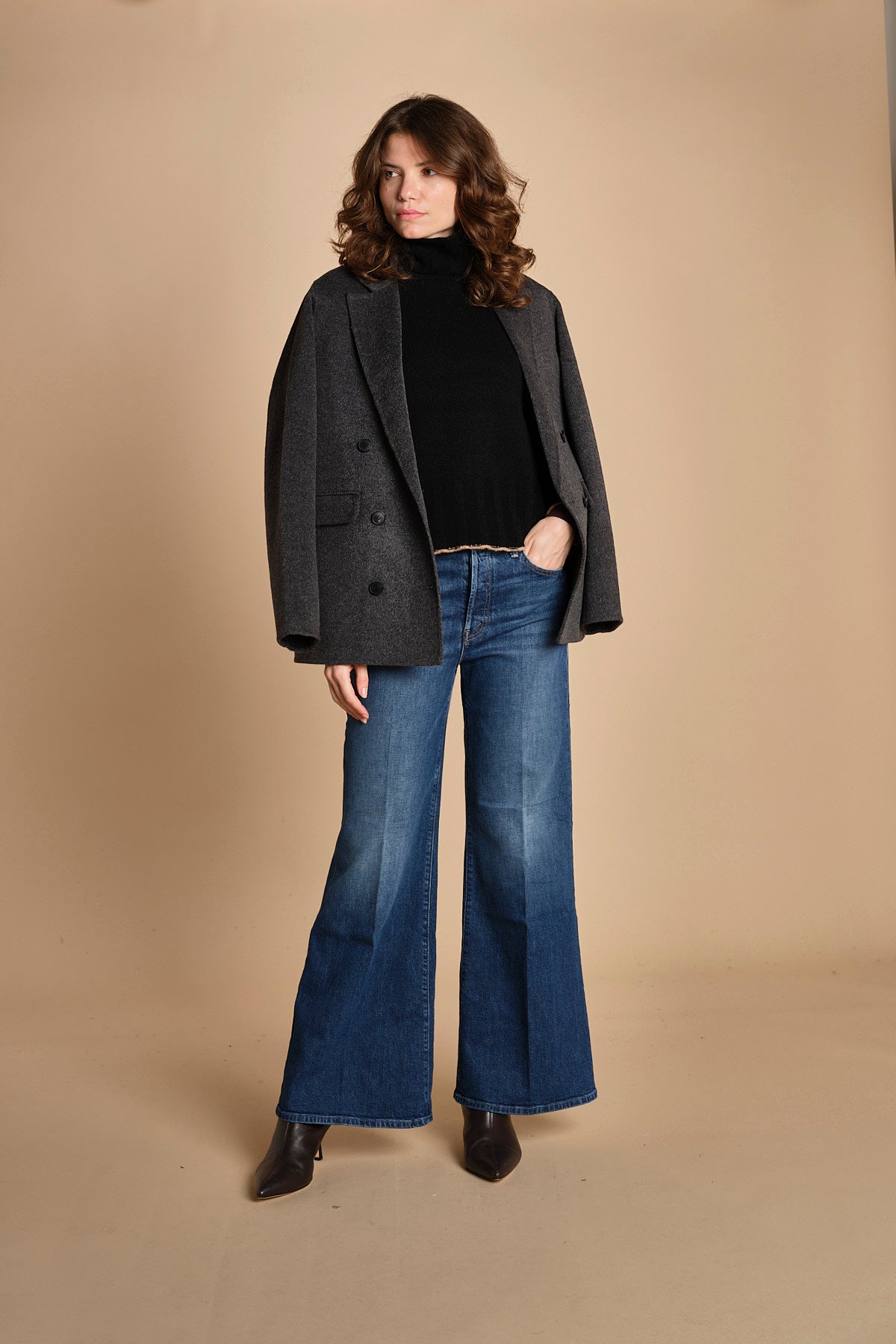 denim a zampa con bottoni 10115-259_A THE TOMCAT ROLLER SKIMP PFI (PERFECLY IMPERFETC) mother 