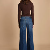 denim a zampa con bottoni 10115-259_A THE TOMCAT ROLLER SKIMP PFI (PERFECLY IMPERFETC) mother 