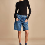 bermuda in denim 4862 THE UNDERCOVER BERMUDA SHORT 259 mother 