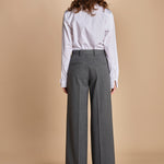 pantalone in tela lana B031-3047-8737 GRIGIO n21 