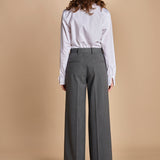 pantalone in tela lana B031-3047-8737 GRIGIO n21 