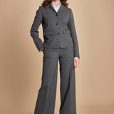 pantalone in tela lana B031-3047-8737 GRIGIO n21 