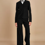 pantalone gessato in gabardine B0415248 R911 n21 