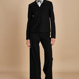 pantalone gessato in gabardine B0415248 R911 n21 