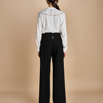 pantalone gessato in gabardine B0415248 R911 n21 