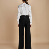 pantalone gessato in gabardine B0415248 R911 n21 