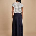 gonna lunga a pieghe C12230166479 BLU n21 