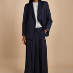 gonna lunga a pieghe C12230166479 BLU n21 