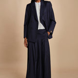gonna lunga a pieghe C12230166479 BLU n21 