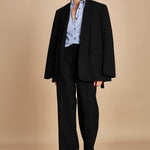 camicia di cotone a righe G022-1519-R1D1 AZZURRO n21 