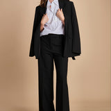 camicia con plastron di perline G023-0187-1101 BIANCO n21 