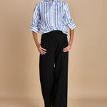 camicia girocollo a righe con bandana G0315249 R1D1 n21 