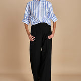 camicia girocollo a righe con bandana G0315249 R1D1 n21 