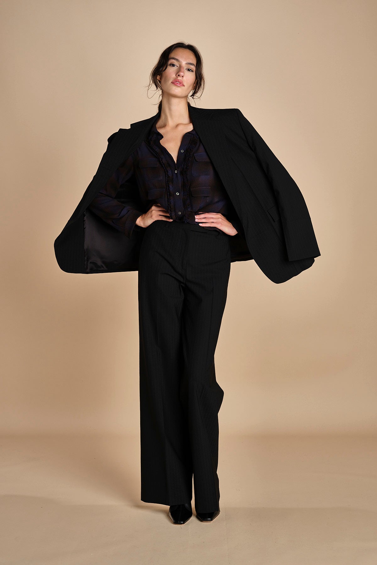 camicia a quadri con taschine G0513081 Q291 n21 