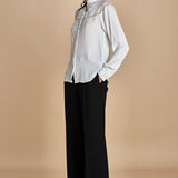 camicia con inserti in pizzo G0625111 1102 n21 